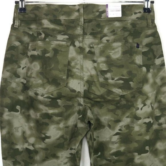 Gloria Vanderbilt Comfort Curvy Skinny Jeans‎ Willow Green Camo 10 - Picture 6 of 10